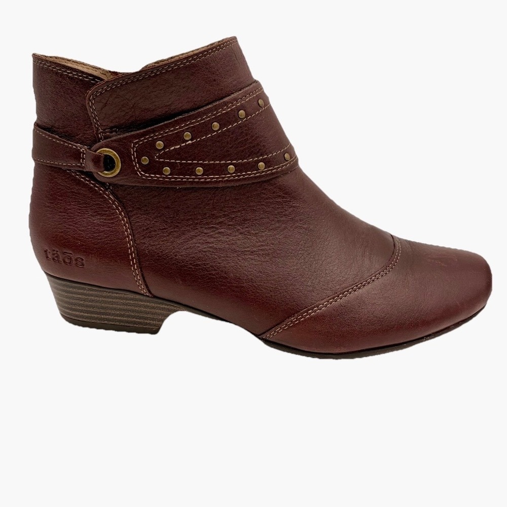 Taos Ultimo Leather Studded Ankle Boots Brown Women‎ 9.5 Boho Comfort Moto